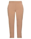 Kaos Woman Pants Camel Size 12 Polyester, Viscose, Elastane In Beige
