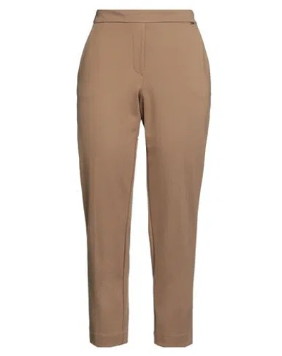Kaos Woman Pants Camel Size 8 Viscose, Polyamide, Elastane