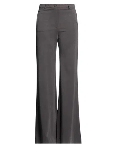 Kaos Woman Pants Charcoal Size 10 Modal, Polyester, Viscose In Gray