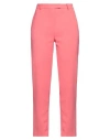 Shop Kaos Woman Pants Coral Size 6 Polyester, Elastane In Red