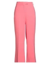 Kaos Woman Pants Coral Size 8 Polyester, Elastane In Pink