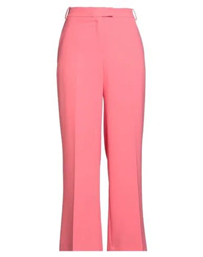 Kaos Woman Pants Coral Size 8 Polyester, Elastane In Red