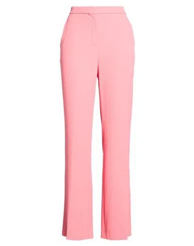 Kaos Woman Pants Coral Size 8 Polyester, Elastane In Pink