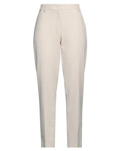 Kaos Woman Pants Cream Size 10 Polyester, Viscose, Elastane In White