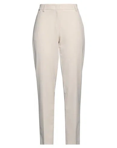 Kaos Woman Pants Cream Size 8 Polyester, Viscose, Elastane In White