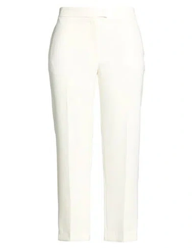 Kaos Woman Pants Cream Size 12 Polyester, Elastane