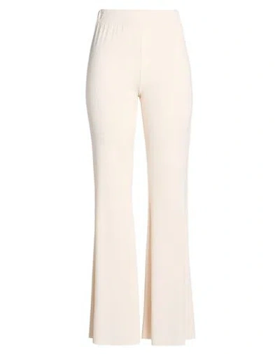 Kaos Woman Pants Cream Size 6 Acetate, Polyamide, Elastane In White