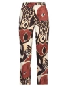 Kaos Woman Pants Dark Brown Size 10 Cotton In Brown