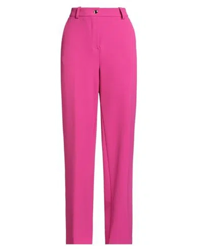Kaos Woman Pants Fuchsia Size 8 Polyester, Elastane In Pink