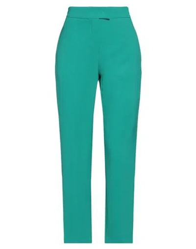 Kaos Woman Pants Green Size 2 Polyester, Elastane In Green