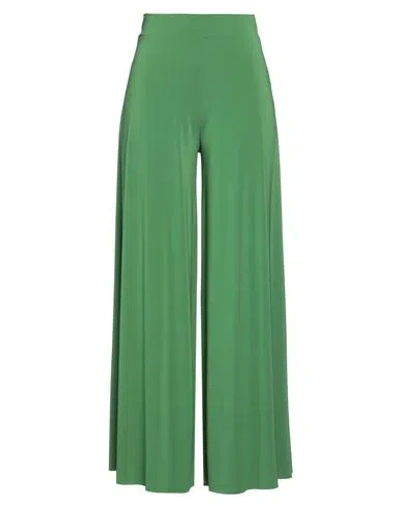 Kaos Woman Pants Green Size 6 Acetate, Polyamide, Elastane