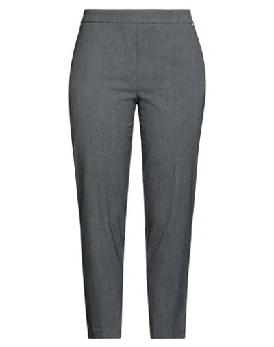 Kaos Woman Pants Grey Size 12 Polyester, Viscose, Elastane In Gray