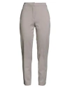 Kaos Woman Pants Grey Size 12 Viscose, Polyamide, Elastane In Gray