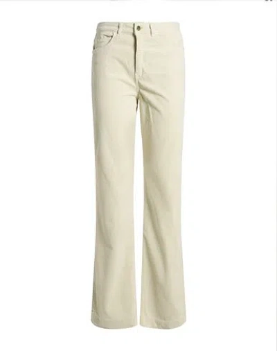 Kaos Woman Pants Ivory Size 26 Cotton, Lyocell, Elastane In Neutral