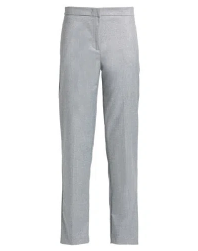 Kaos Woman Pants Light Grey Size 8 Polyester, Viscose, Elastane, Metal In Gray
