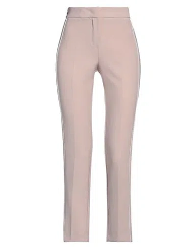 Kaos Woman Pants Light Pink Size 2 Polyester, Elastane