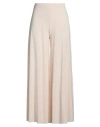 Kaos Woman Pants Light Pink Size 6 Acetate, Polyamide, Elastane