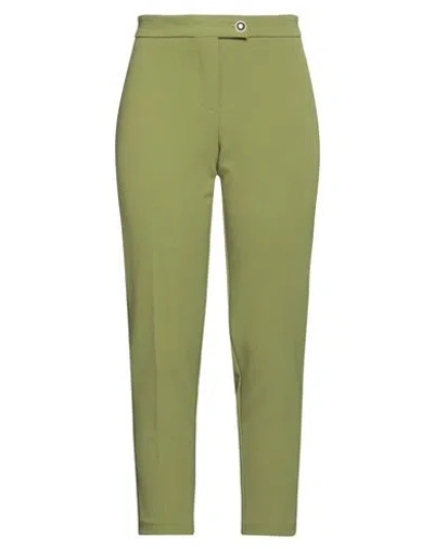 Kaos Woman Pants Lime Green Size 6 Polyester, Elastane
