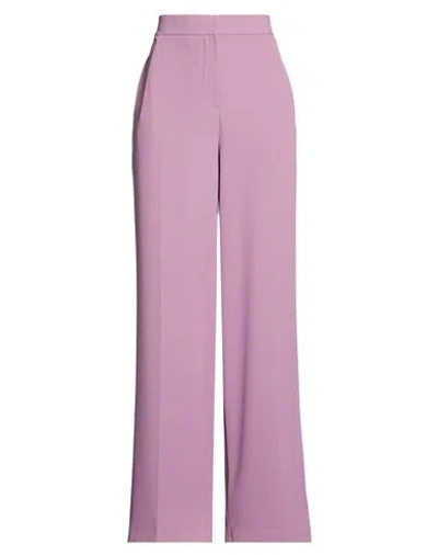Kaos Woman Pants Mauve Size 12 Polyester, Elastane In Purple