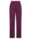 Kaos Woman Pants Mauve Size 8 Cotton, Elastane In Purple