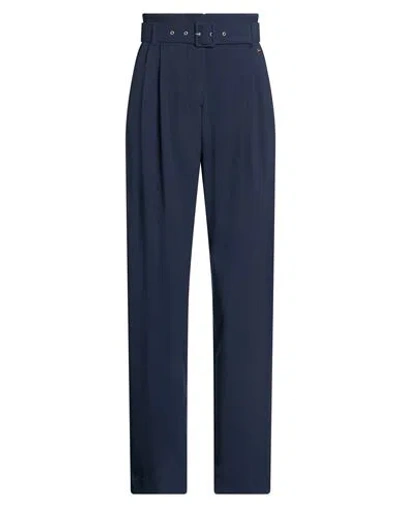 Kaos Woman Pants Midnight Blue Size 2 Polyester, Viscose, Elastane