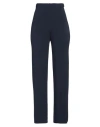 Kaos Woman Pants Black Size 4 Viscose, Polyamide, Elastane In Blue