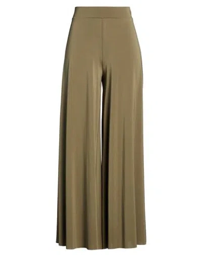 Kaos Woman Pants Military Green Size 10 Acetate, Polyamide, Elastane