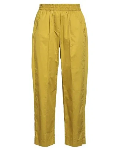 Kaos Woman Pants Mustard Size 4 Cotton In Yellow