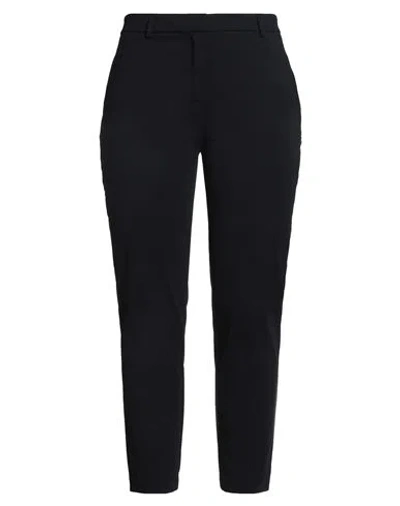 Kaos Woman Pants Navy Size 10 Cotton, Polyamide, Elastane In Black