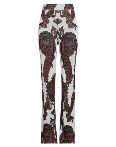 Kaos Woman Pants Off White Size S Viscose, Polyester, Polyamide