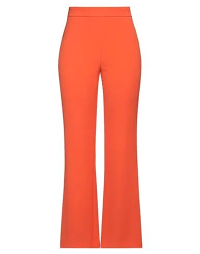 Kaos Woman Pants Orange Size 10 Polyester, Elastane