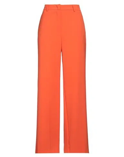 Kaos Woman Pants Orange Size 10 Polyester, Elastane