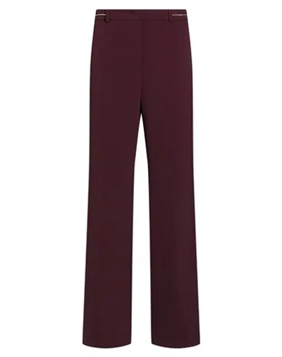 Kaos Woman Pants Plum Size 4 Polyester, Elastane In Purple