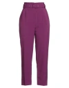 Kaos Woman Pants Plum Size 6 Polyester, Viscose, Elastane