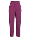 Kaos Woman Pants Plum Size 6 Polyester, Viscose, Elastane In Multi