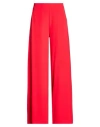 Kaos Woman Pants Red Size 2 Polyester, Elastane