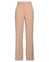 Kaos Woman Pants Sand Size 8 Polyester, Elastane In Beige