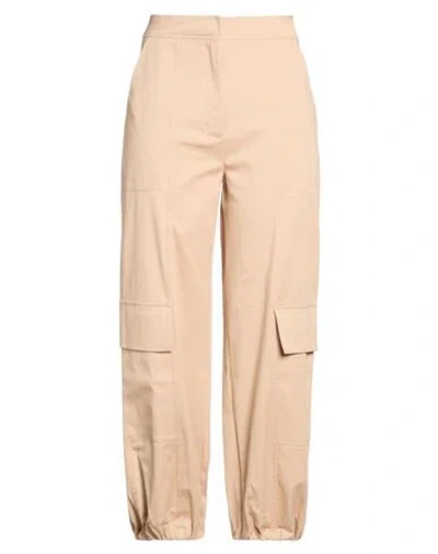 Kaos Woman Pants Sand Size 8 Cotton, Elastane In Pink