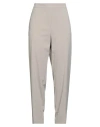 Kaos Woman Pants Taupe Size 12 Polyester, Viscose, Elastane In Gray