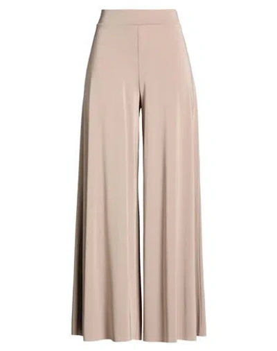 Kaos Woman Pants Taupe Size 6 Acetate, Polyamide, Elastane In Gray