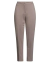 Kaos Woman Pants Taupe Size 8 Viscose, Polyamide, Elastane In Gray