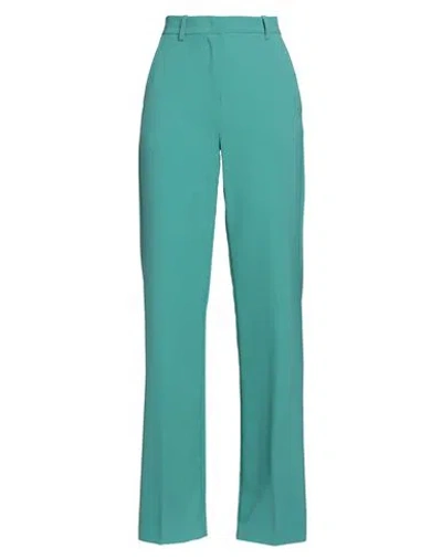 KAOS KAOS WOMAN PANTS TURQUOISE SIZE 8 POLYESTER, ELASTANE