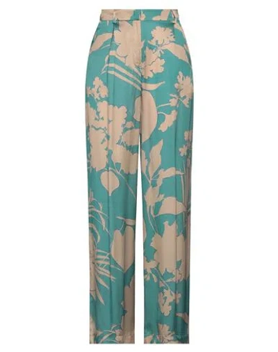 Kaos Woman Pants Turquoise Size 6 Viscose In Blue