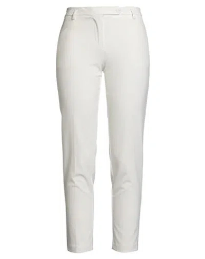 Kaos Woman Pants White Size 4 Polyester, Viscose, Elastane