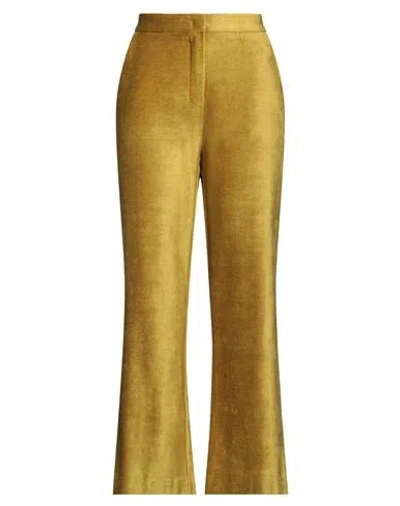 Kaos Woman Pants Yellow Size 8 Cotton, Viscose