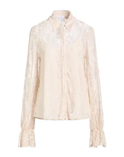 Kaos Woman Shirt Beige Size 6 Polyamide In Metallic