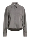 Kaos Woman Shirt Grey Size 6 Polyester, Viscose, Elastane In Gray