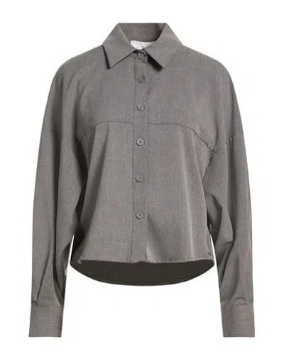Kaos Woman Shirt Grey Size 6 Polyester, Viscose, Elastane In Gray