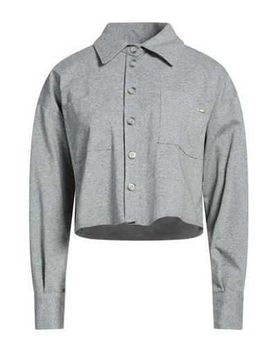 Kaos Woman Shirt Grey Size 8 Cotton, Polyamide, Elastane In Gray