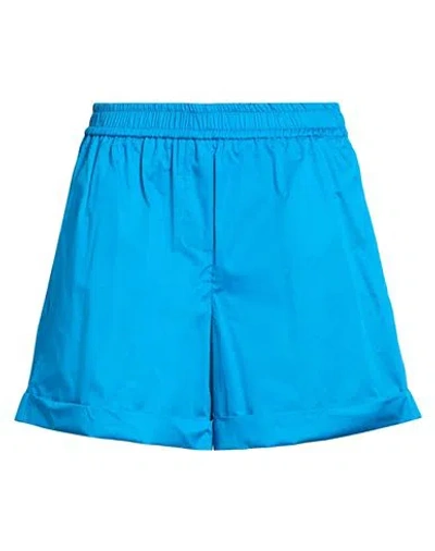 Kaos Woman Shorts & Bermuda Shorts Azure Size 8 Cotton In Blue
